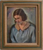 Gaetano DE GENNARO (1890-1959)
Portrait de dame
Huile sur carton signée en...