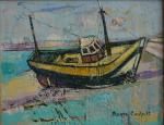 Roger COULON (XX-XXIème)
Bateau au port
Huile sur toile signée en bas...