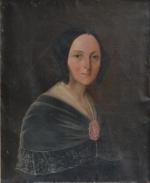 ECOLE FRANCAISE du XIXème
Portrait de dame
Huile sur toile
61 x 50...