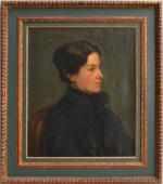 ECOLE FRANCAISE fin XIXe - début XXe
Portrait de dame, 1902....
