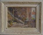 Gustave DE LAUNAY (1864-1929)
L'escalier
Aquarelle signée en bas à droite
23 x...