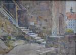 Gustave DE LAUNAY (1864-1929)
L'escalier
Aquarelle signée en bas à droite
23 x...