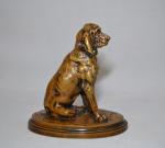 Jules Bertrand GÉLIBERT (1834-1916)
Druid, chien de chasse du Prince Impérial
Bronze...