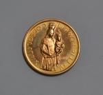 médaille or, Vierge à l'enfant, poids: 13gr
Lot conservé en banque,...