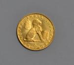 Médaille or, Winston Churchill, poids: 3.6gr 
Lot conservé en banque,...