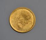 Médaille or commémorative, poids: 16.7 gr
Lot conservé en banque, vendu...