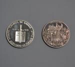 Deux pièces argent, de Gaulle et Durer, poids: 99.2 gr...