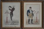 ECOLE FRANCAISE fin XIXème
Les musiciens
Paire de gravures
22.5 x 16 cm...