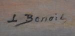 Léon BENOIT (XIX-XXème)
Le grand pavois
Huile sur toile signée en bas...