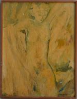 Franck BENOIST GIRONIERE (né en 1945)
Nu, 1976. 
Peinture sur toile...