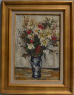 Ginette RAPP (1928-1998)
Bouquet de fleurs
Huile sur toile signée en bas...