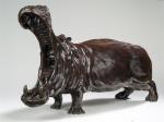 José Maria DAVID (1944-2015)
Hippopotame, gueule ouverte
Bronze
Justifié EA III/IV
Fondeur Chapon
63 x...