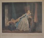 Jean-Honoré FRAGONARD (1732-1806) d'après.
Le verrou, Le baiser à la dérobée
Paire...