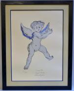 CORNEILLE (1922-2010)
L'ange bleu, 2002
Lithographie signée, datée et numérotée 7/120, d'après...