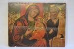 ECOLE VENETO-DALMATE du XVIIème
Sainte Famille
Panneau de pin
34.5 x 44 cm...