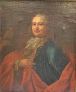 ECOLE FRANCAISE du XVIIIème
Portrait d'homme
Huile sur toile 
82.5 x 68...