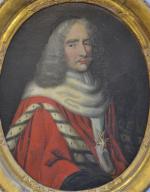 ECOLE FRANCAISE
Portrait d'un magistrat
Huile sur toile ovale
73 x 60 cm