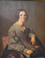 Léon CHARRIER (XIXème)
Portrait d'homme 1865,
Portrait de dame
Paire d'huiles sur toile...