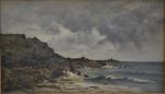 Jacques Alfred BRIELMAN (1836-1892)
Côtes d'Armor, vue de Fort La Latte
Huile...