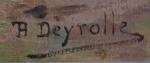 Théophile Louis DEYROLLE (1844-1923)
Paysage aux vaches
Huile sur toile signée en...