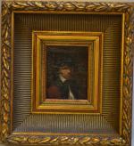 ECOLE FRANCAISE du XIXème
Portrait d'homme
Huile sur panneau
13.5 x 11 cm