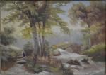 ECOLE FRANCAISE du XIXème
Paysage
Huile sur toile
34.5 x 47.5 cm (petits...