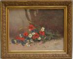 Eugène Jules DELAHOGUE (1867-1934)
Fleurs des champs, 1895.
Huile sur toile signée...