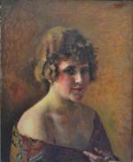 Charles François Prosper GUÉRIN (1875-1939)
Portrait de dame
Huile sur toile monogrammée...