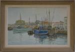 Georges LHERMITTE (1882-1967)
Ile d'Yeu, le port
Huile sur isorel signée en...