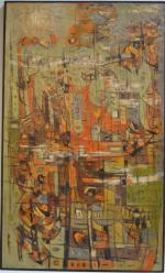 Victoire Elisabeth CALCAGNI (1899-1969)
Splendeur d'automne, 1969.
Huile sur toile signée et...