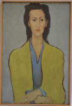 Victoire Elisabeth CALCAGNI (1899-1969)
Portrait, 1946.
Huile sur toile signée en bas...