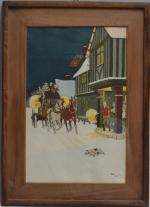Harry ELIOTT (1882-1959)
La calèche
Lithographie signée en bas à droite
33.5 x...