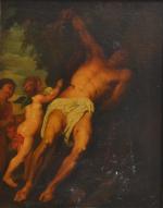 suiveur d'Anthonius VAN DYCK [néerlandais] (1599-1641)
Saint Sébastien secouru par les...