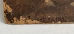 Friedrich II PRELLER (1838-1901)
Paysage de montagne, 1887. 
Huile sur carton...