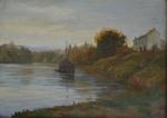 Fernand FERNEL (1872-1934)
Paysages aux bateaux
Paire d'huiles sur toile signées en...