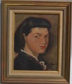 Jean BOUCHAUD (1891-1977)
Portrait de dame
Huile sur panneau signée en bas...