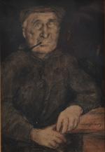 Henry SIMON (1910-1987)
Portrait de vendéen
Dessin signé en bas à droite
17.5...