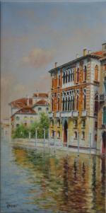 Paolo RIZZI [italien] (XXème)
Venise, palais sur le Grand Canal
Huile sur...