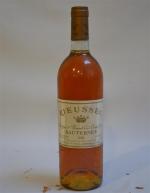 RIEUSSEC Sauternes - une bouteille - 1982 (étiquette piquée)