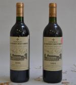 Château La Mission Haut Brion - deux bouteilles - 1990...