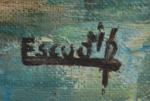 Roger ESCUDIE (1920-1990)
Noirmoutier, le vide, 1972. 
Huile sur toile signée...