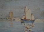 Marcel JACQUIER (1877-1957)
Les Sables d'Olonne, voiliers sortant du port
Huile sur...
