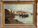 Vitalis MORIN (1867-1936)
Voiliers dans la baie en Bretagne
Huile sur toile...