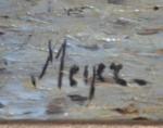 MEYER (début XXème)
Voiliers près des côtes
Huile sur panneau signée en...
