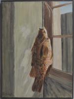 Paul NASSIVET (1904-1977)
La vieille suspendue devant la fenêtre
Huile sur toile...