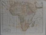 d'après Gilles ROBERT DE VAUGONDY (1688-1766)
L'Afrique
Estampe
50.5 x 65 cm (piqûres,...