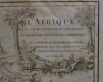 d'après Gilles ROBERT DE VAUGONDY (1688-1766)
L'Afrique
Estampe
50.5 x 65 cm (piqûres,...