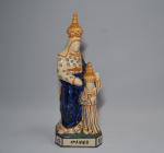 HB QUIMPER
Sainte Anne et la Vierge en faïence
H.: 28.5 cm